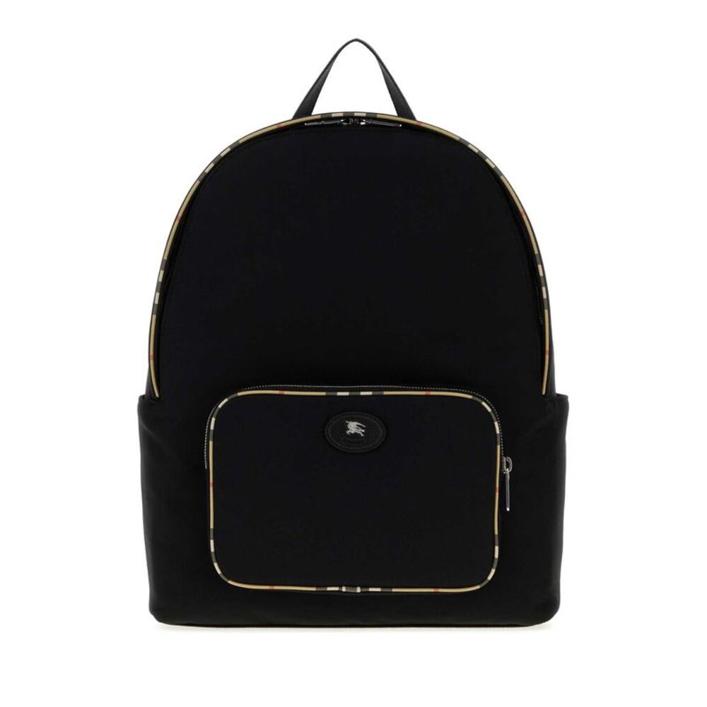 Burberry Men Black Canvas Backpack